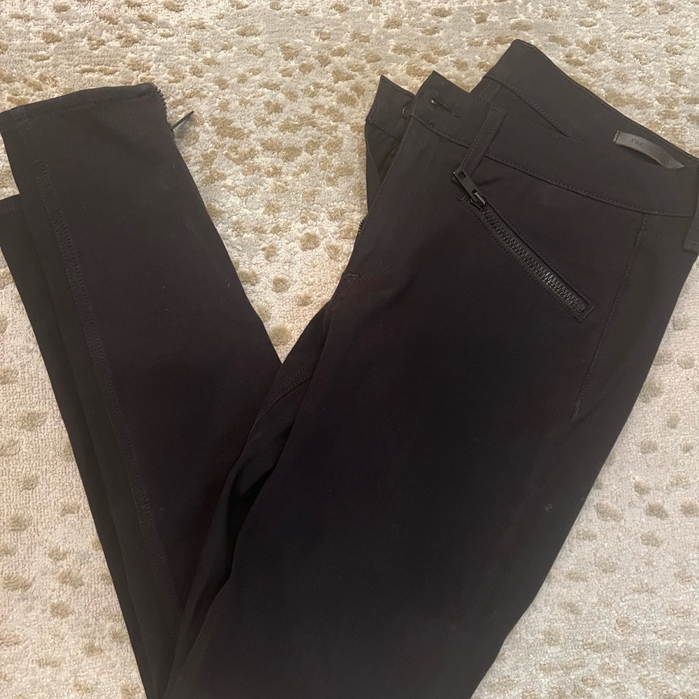 Rag & Bone stretch black pants
